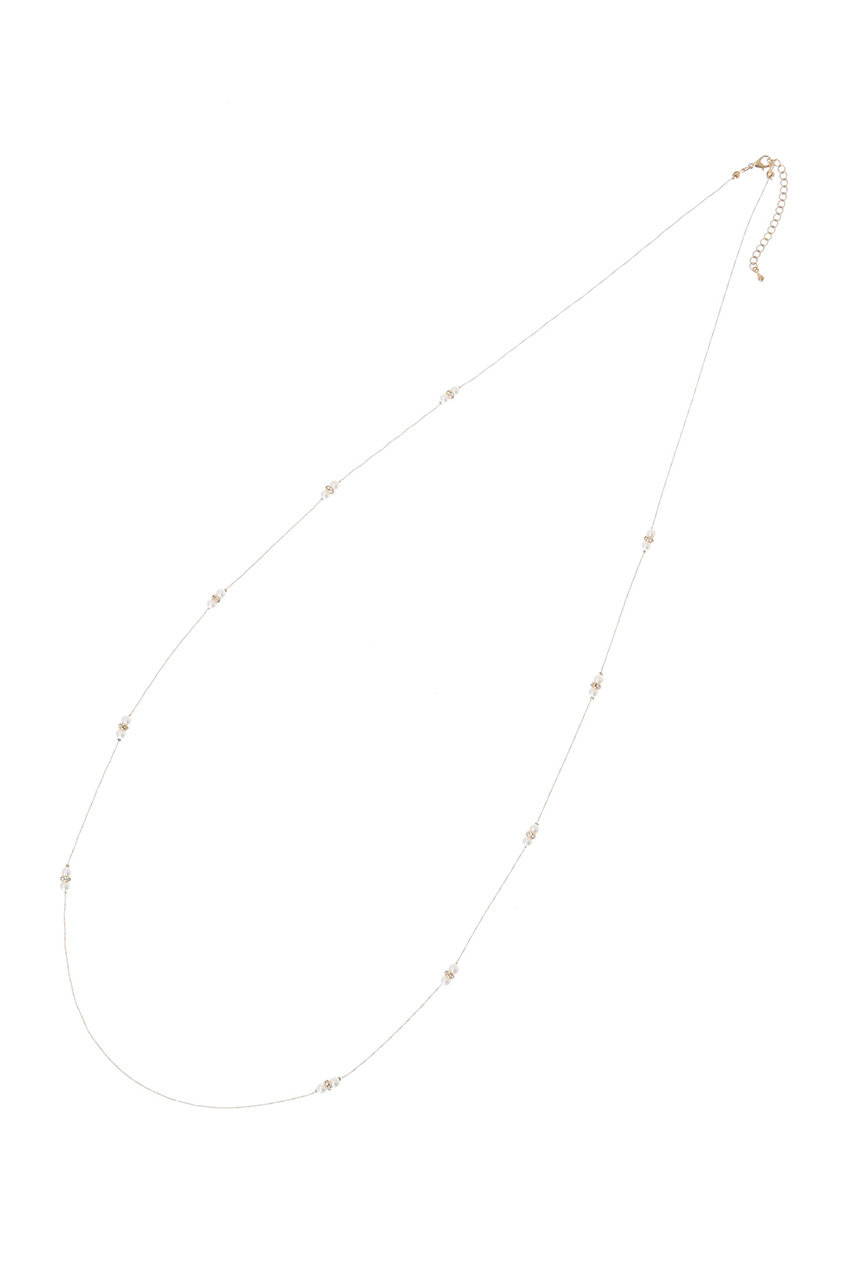 SALE 【50%OFF】 The Virgnia ザ ヴァージニア パールビジューロングネックレス ゴールド