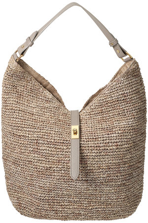 SANDRO ラフィアショルダーバッグ