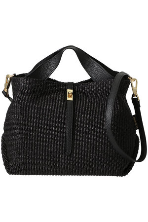 ヴィオラドーロ/VIOLAd'OROのSANDRO ラフィア調2wayハンドバッグ