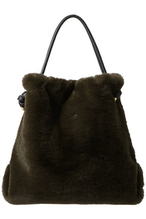 ヴィオラドーロ/VIOLAd'OROのELMO レッキス調フェイクファーショルダートート