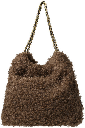 ELMO フェイクカルガンラムチェーンショルダーバッグ