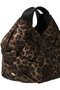 ELMO レオパード柄ナイロンメッシュハンドバッグ ヴィオラドーロ/VIOLAd'ORO