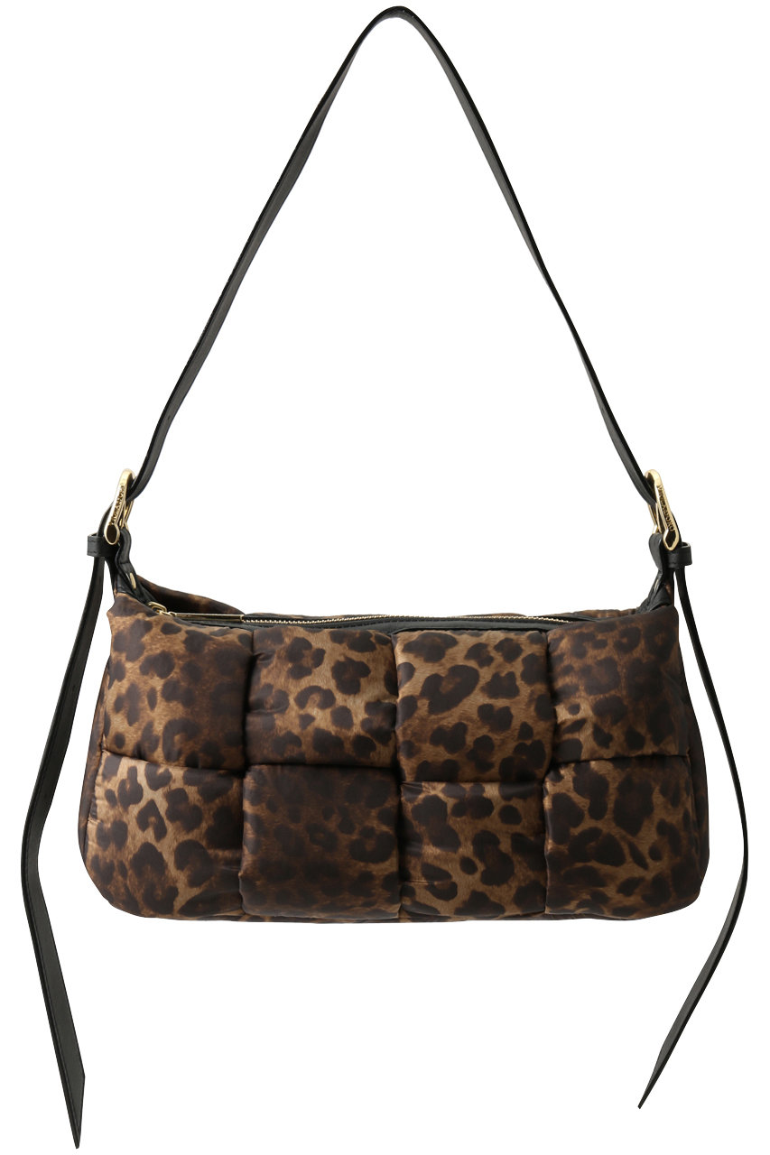 VIOLAd'ORO ELMO レオパード柄ナイロンメッシュワンショルダーバッグ (レオパード, F) ヴィオラドーロ ELLE SHOP