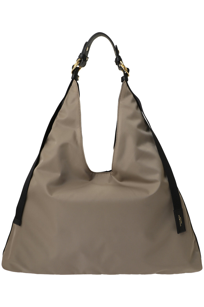 VIOLAd'ORO BIANCA ナイロンワンショルダーバッグ (トープ×ブラック, F) ヴィオラドーロ ELLE SHOP