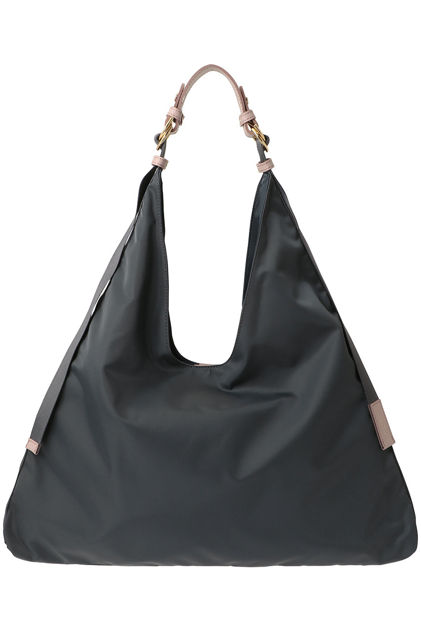 VIOLAd'ORO BIANCA ナイロンワンショルダーバッグ (チャコール×ピンクグレー, F) ヴィオラドーロ ELLE SHOP