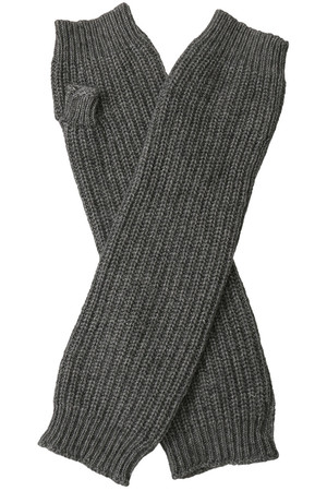 ロングニットフィンガーレスグローブ