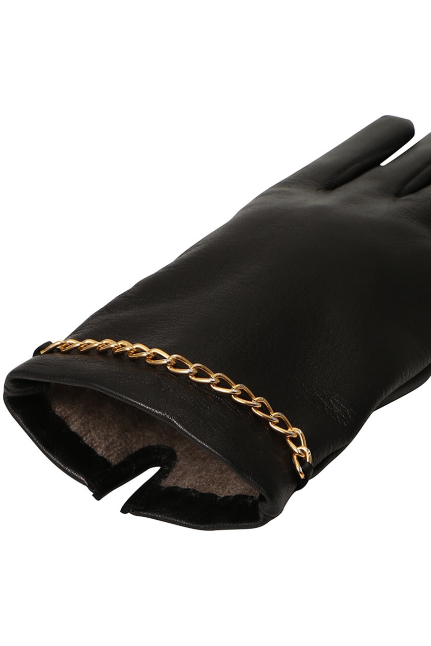 ALPO(アルポ)｜チェーン付きレザーグローブ/ブラック の通販｜ELLESHOP