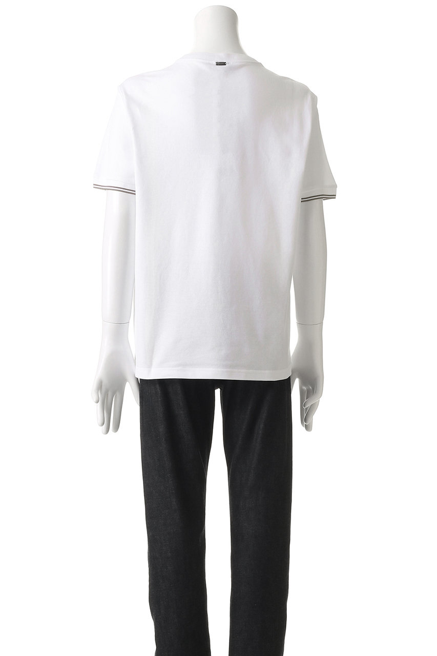 HERNO(ヘルノ)｜【MEN】刺しゅうワンポイントTシャツ/ホワイト