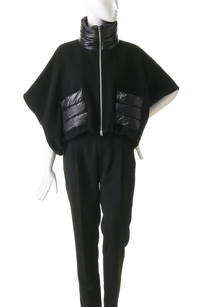 Herno ウールカシミヤ コンビ ニットブルゾン HERNO(ヘルノ)｜ウールカシミヤ ナイロン コンビ ブルゾン
