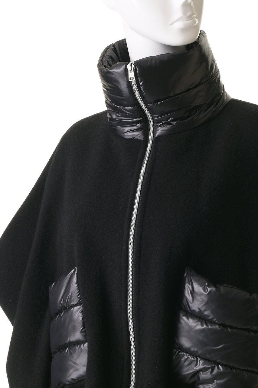 HERNO(ヘルノ)｜ウールカシミヤ ナイロン コンビ ブルゾン/ブラック の