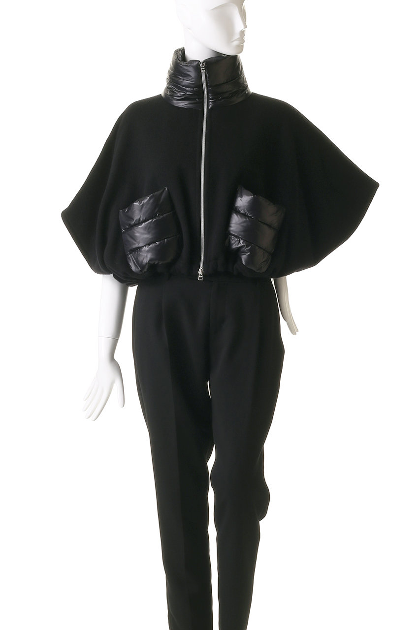 HERNO(ヘルノ)｜ウールカシミヤ ナイロン コンビ ブルゾン/ブラック の