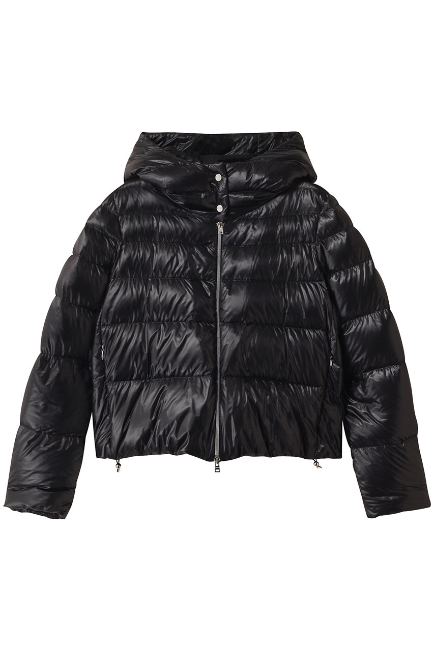HERNO はっ水ナイロン ダウンブルゾン (ブラック, 40) ヘルノ ELLE SHOP HERNO はっ水ナイロン ダウンブルゾン (ブラック, 40) ヘルノ ELLE SHOP