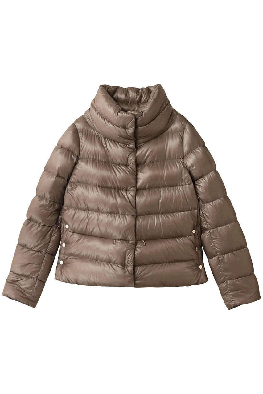 HERNO ナイロンダウンブルゾン (トープ, 38) ヘルノ ELLE SHOP HERNO ナイロンダウンブルゾン (トープ, 38) ヘルノ ELLE SHOP