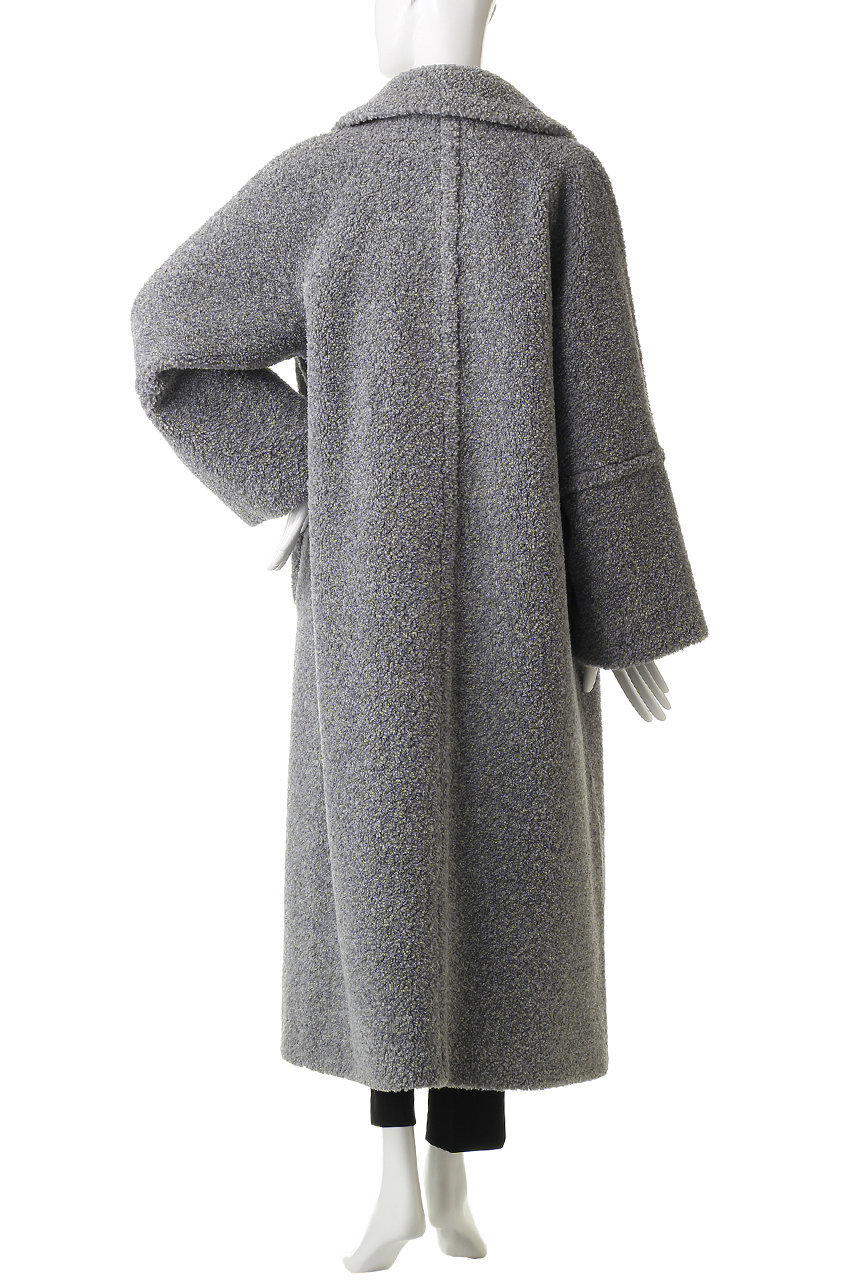 HERNO(ヘルノ)｜ボアロングコート/グレー の通販｜ELLESHOP・(エル