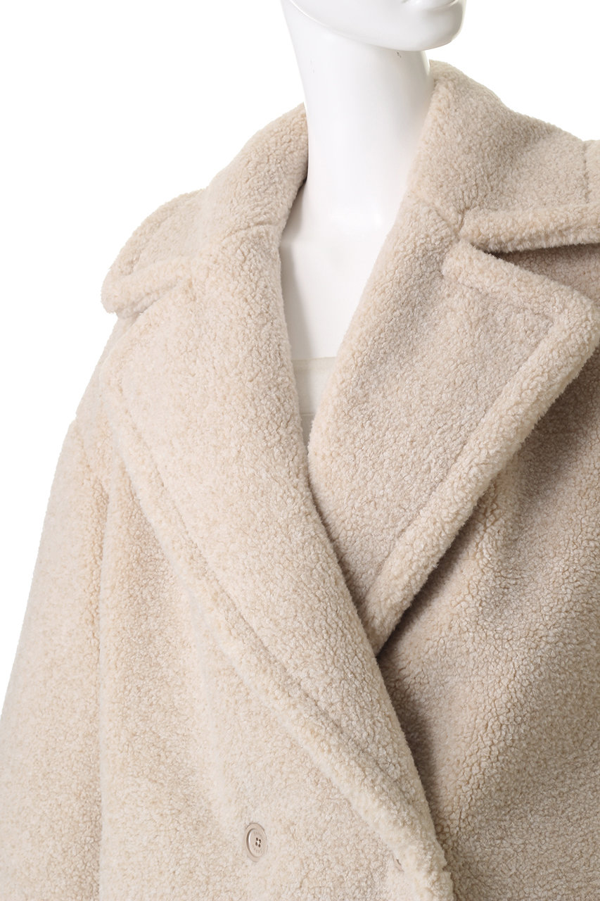 HERNO(ヘルノ)｜ボアコート/ホワイト の通販｜ELLESHOP・(エル