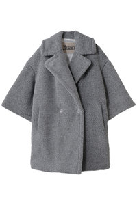 HERNO(ヘルノ)｜【予約販売】ボアロングコート/グレー の通販