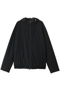 HERNO(ヘルノ)｜【MEN】はっ水ナイロン フーディーコート/ブラック の