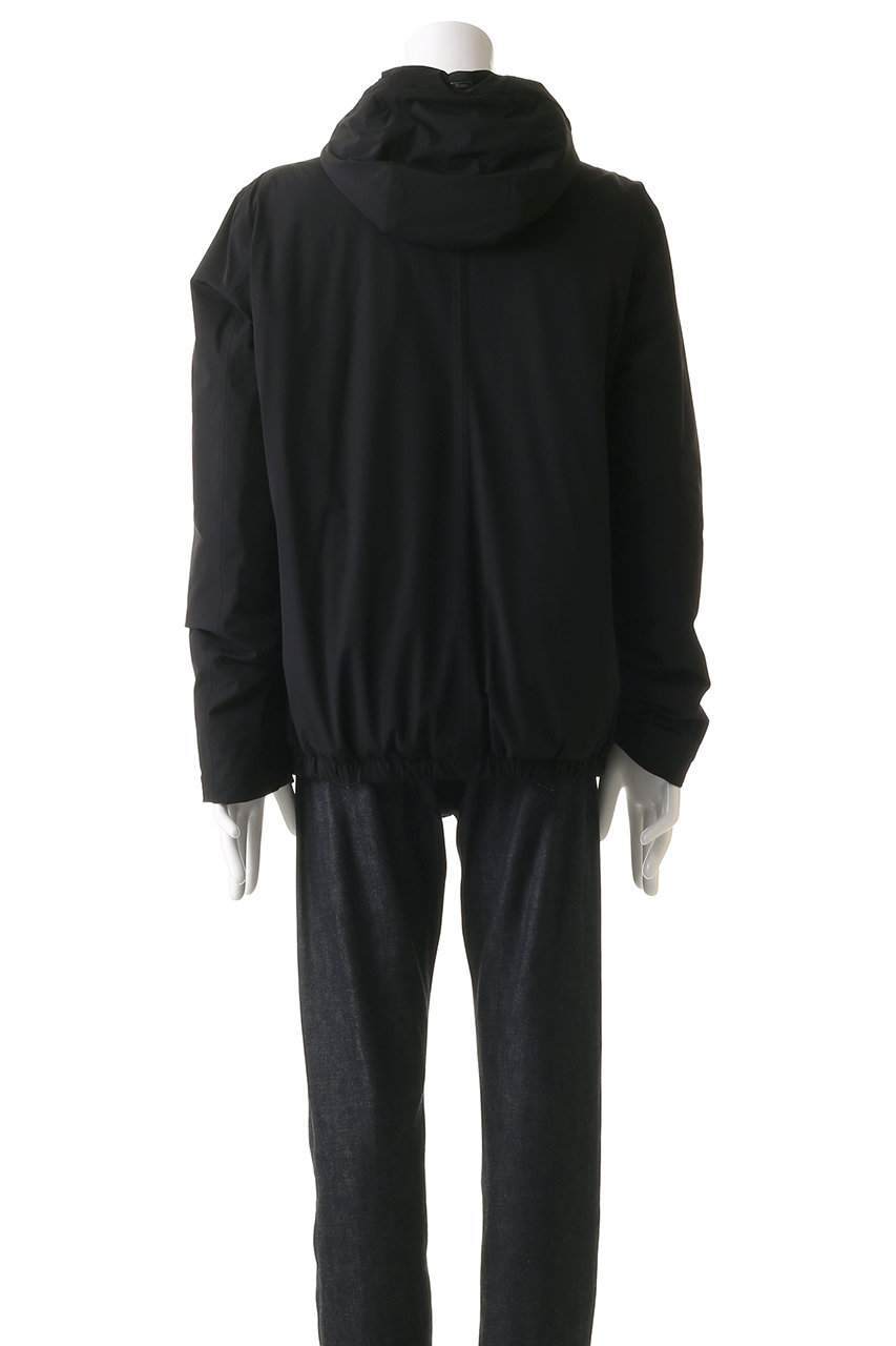 HERNO(ヘルノ)｜【MEN】はっ水ナイロン フーディー ブルゾン/ブラック