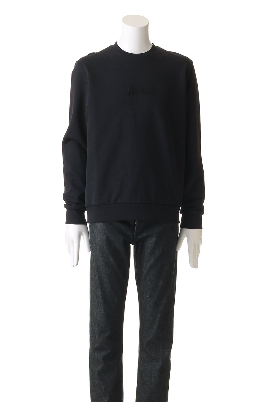 HERNO(ヘルノ)｜【MEN】ロゴプリント コットン プルオーバー