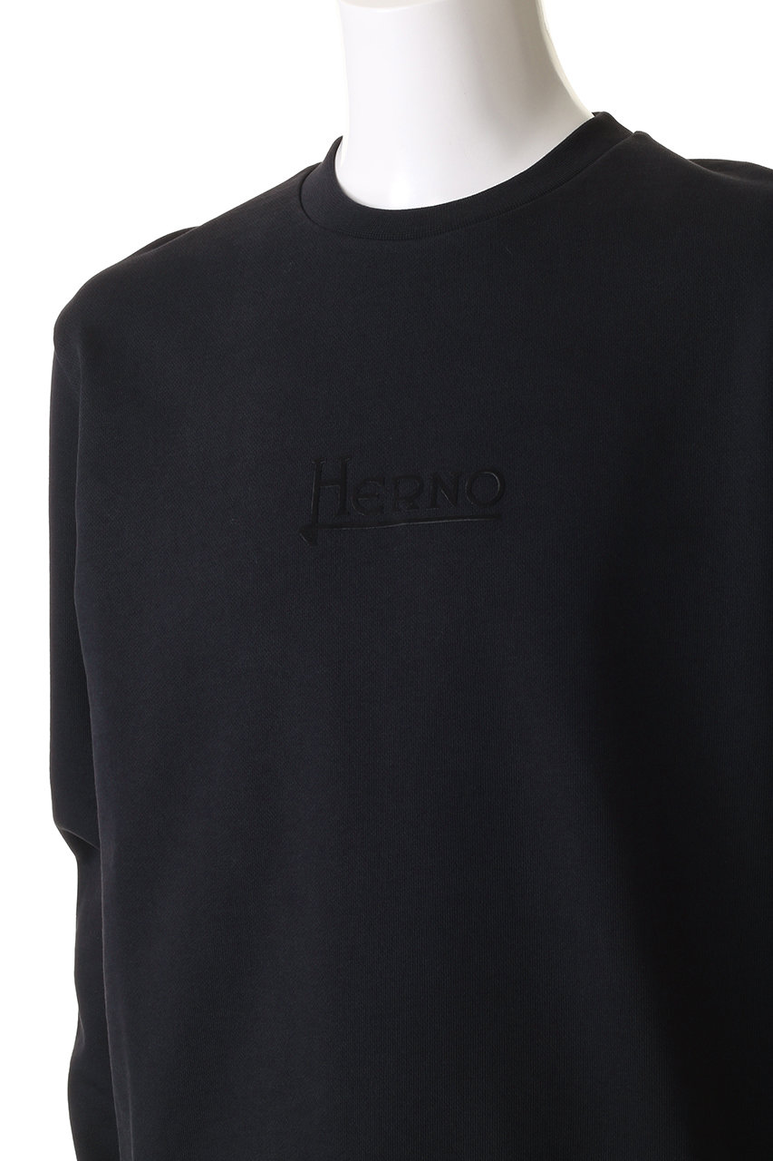 HERNO(ヘルノ)｜【MEN】ロゴプリント コットン プルオーバー