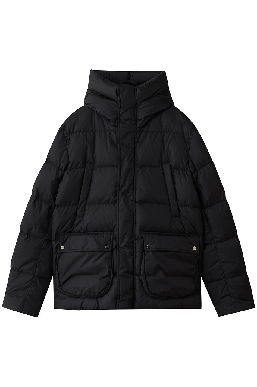 HERNO 【MEN】はっ水ナイロン ダウンフーディーブルゾン (ブラック, 48) ヘルノ ELLE SHOP HERNO 【MEN】はっ水ナイロン ダウンフーディーブルゾン (ブラック, 48) ヘルノ ELLE SHOP