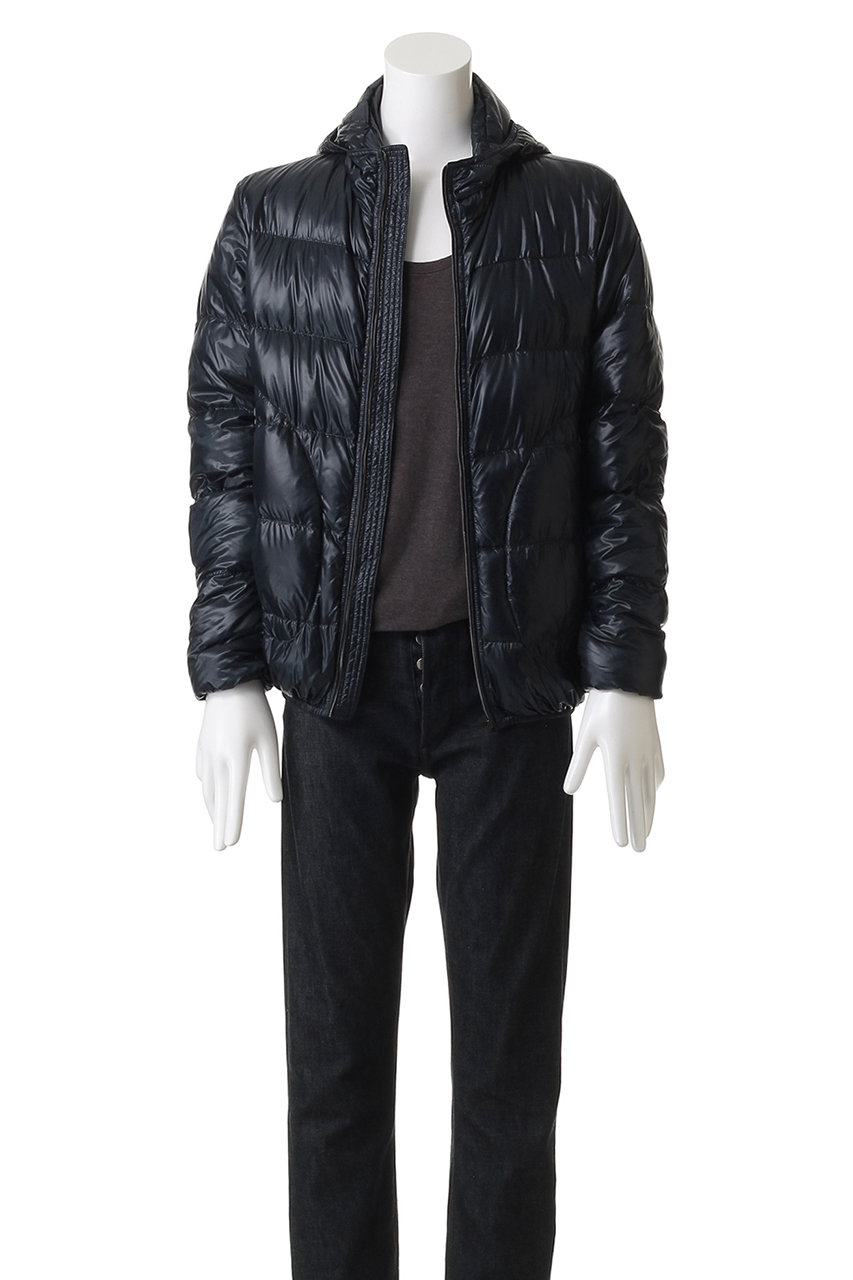 HERNO(ヘルノ)｜【MEN】はっ水ナイロン ライトダウンブルゾン/ネイビー