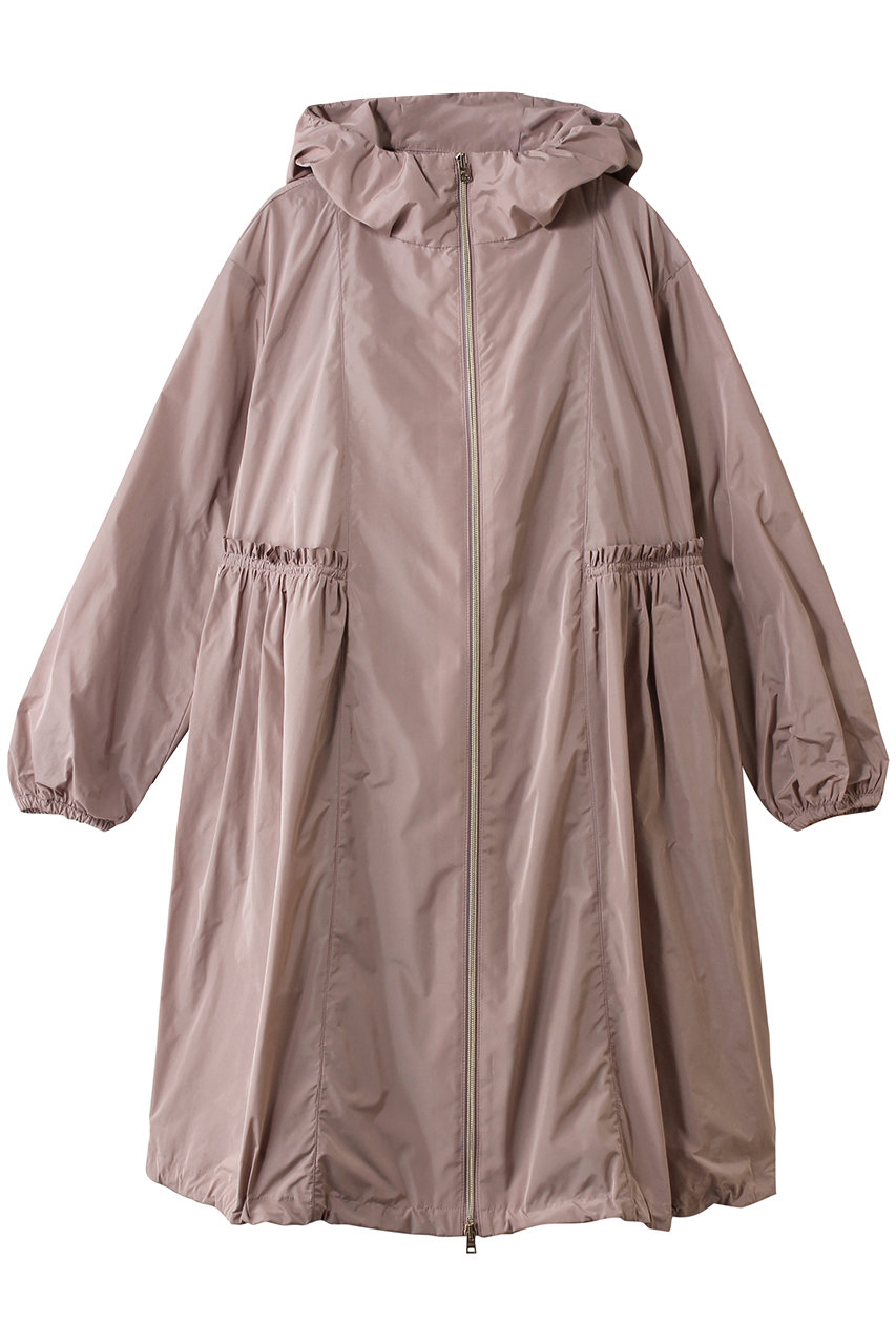 ヘルノ/HERNOのギャザー切替フーデッドコート(ライトピンク/GC000540D)