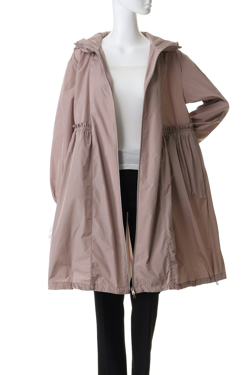 HERNO(ヘルノ)｜ギャザー切替フーデッドコート/ライトピンク の通販