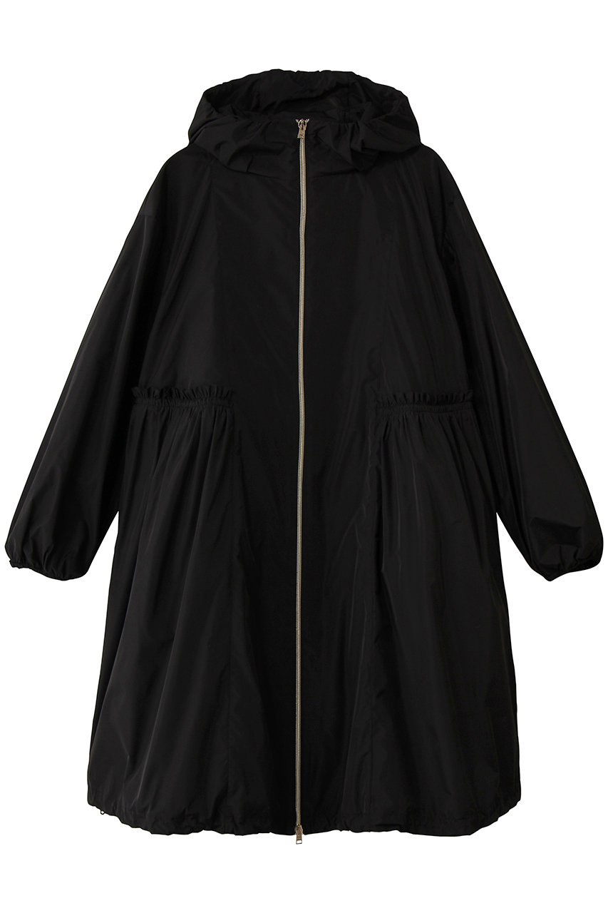 ヘルノ/HERNOのギャザー切替フーデッドコート(ブラック/GC000540D)