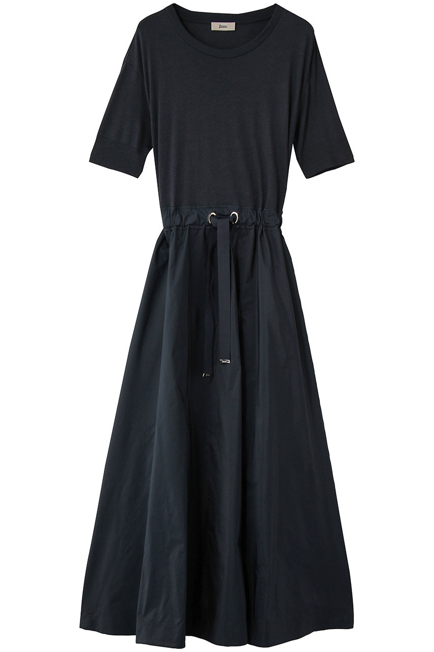 ヘルノ/HERNOのウエスト切替ワンピース(ネイビー/AB000032D)