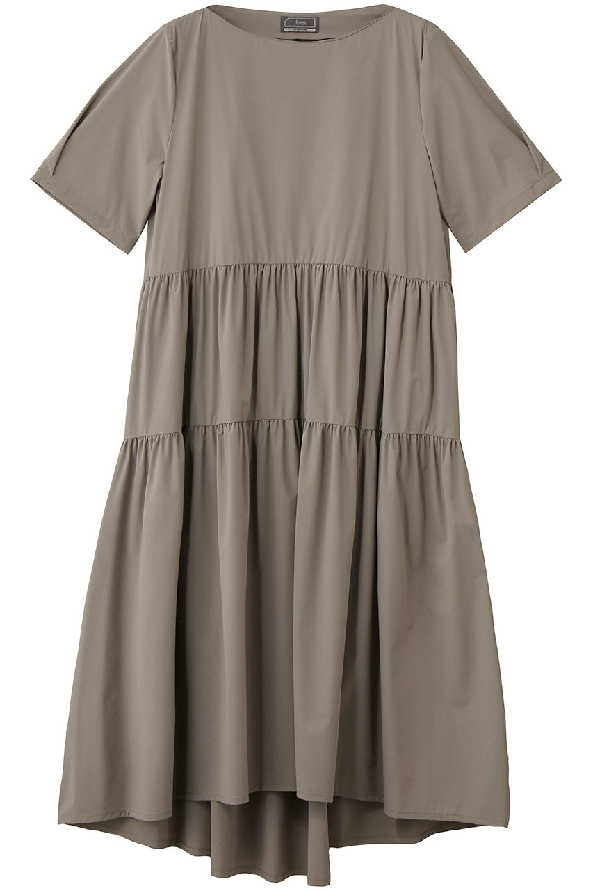 ヘルノ/HERNOのはっ水ティアードワンピース(トープ/AB000071D)