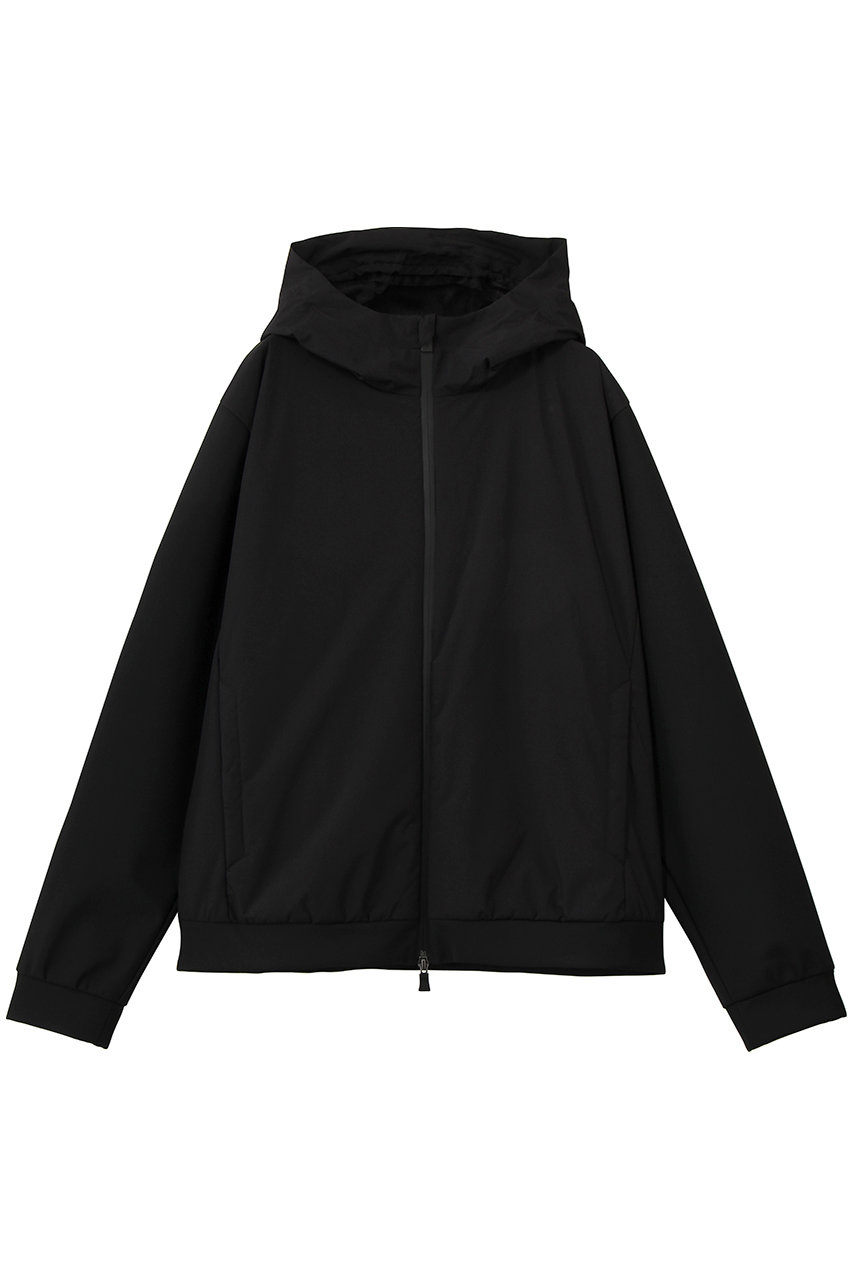 HERNO 【MEN】ダブルフェイス ストレッチジャージーパーカ (ブラック, M) ヘルノ ELLE SHOP