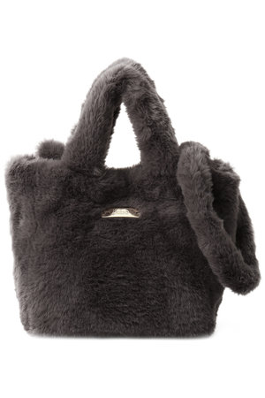 ヘルノ/HERNOのフェイクファー 2WAY ショルダーバッグ(120100/120101)