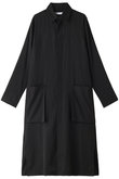 100/2ダブルボイルロングシャツドレス
