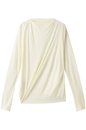SALE 【60%OFF】 08sircus 08サーカス ウォッシャブルウールボトルネックトップス クリーム