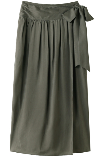 SALE 【60%OFF】 08sircus 08サーカス キュプラギャザーラップスカート グレー