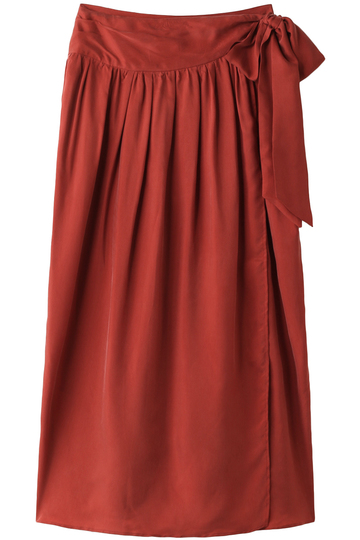 SALE 【60%OFF】 08sircus 08サーカス キュプラギャザーラップスカート レッド