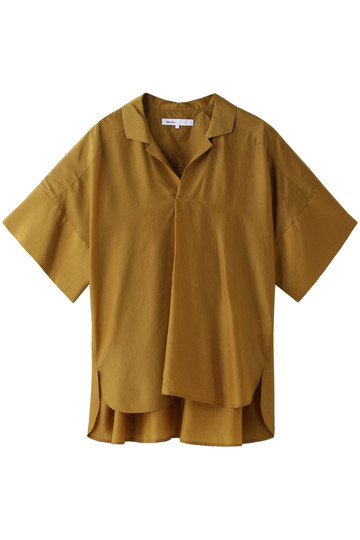 SALE 【60%OFF】 08sircus 08サーカス キュプラシルクタフタシャツカラートップ ゴールデンブラウン