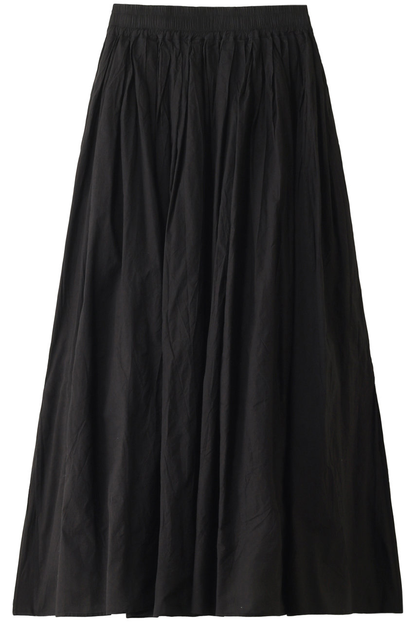 SALE 【50%OFF】 08sircus 08サーカス コンパクトローンギャザーマキシスカート ブラック