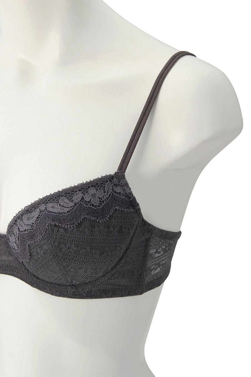 新品、E70.タグ付 L'geルジェ　ソング　シャキッとブラ クリスタル付 Lingè Noël ランジェノエル カラフルブロッサム ブラ＆ショーツ