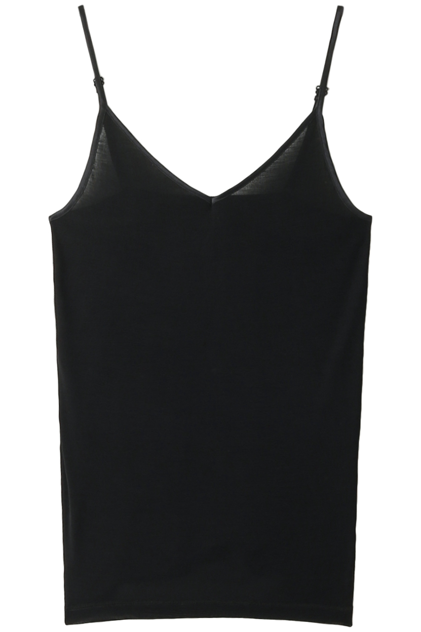 ランジェリーク/L'ANGELIQUEのキャミソール(シルクフライス)(ブラック/LIBB371)