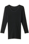 長袖(シルクフライス) ランジェリーク/L'ANGELIQUE ブラック