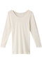 長袖(シルクフライス) ランジェリーク/L'ANGELIQUE オフホワイト