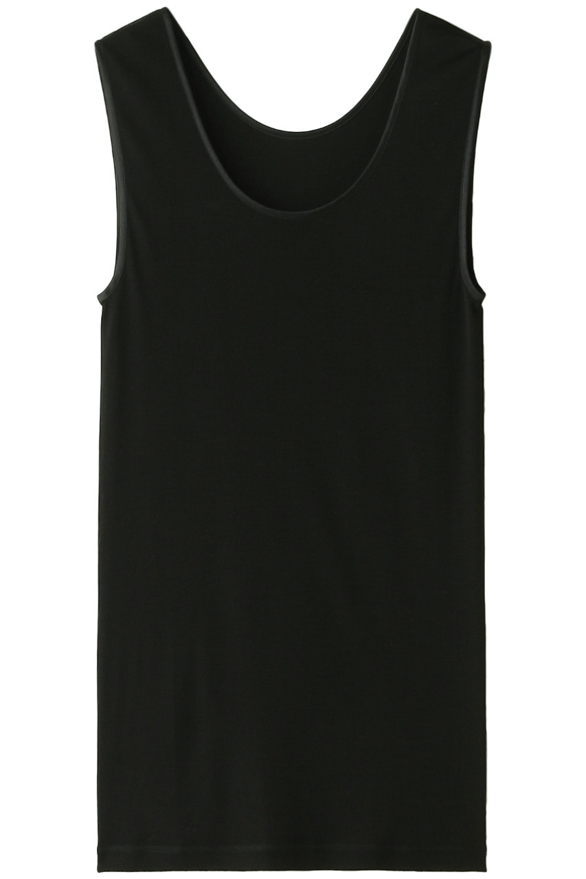 ランジェリーク/L'ANGELIQUEのノースリーブ(シルクフライス)(ブラック/LIBC571)