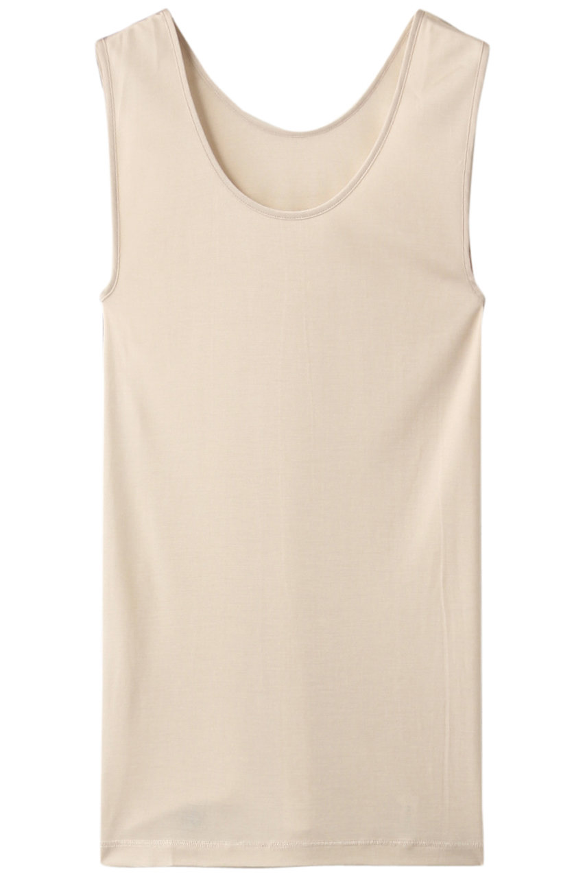 ランジェリーク/L'ANGELIQUEのノースリーブ(シルクフライス)(ベージュ/LIBC571)