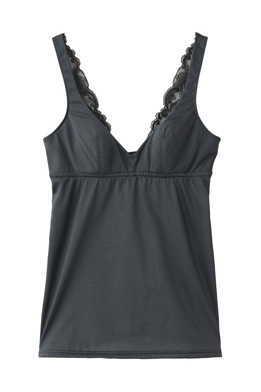 ランジェリーク/L’ANGELIQUEのテラス3　カップ付キャミソール(ミッドナイトグレー/LICB127)