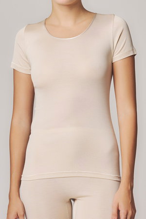 ランジェリーク/L'ANGELIQUEのシルクフライス 半袖