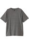 【MEN】ノルマンディーリネンTシャツ バトナー/BATONER ブラック×ホワイト