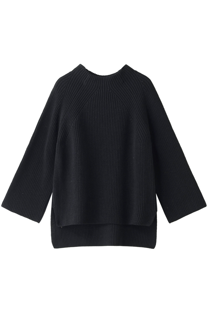 SALE 【30%OFF】 BATONER バトナー シグニチャーボトルネックニットプルオーバー ブラック