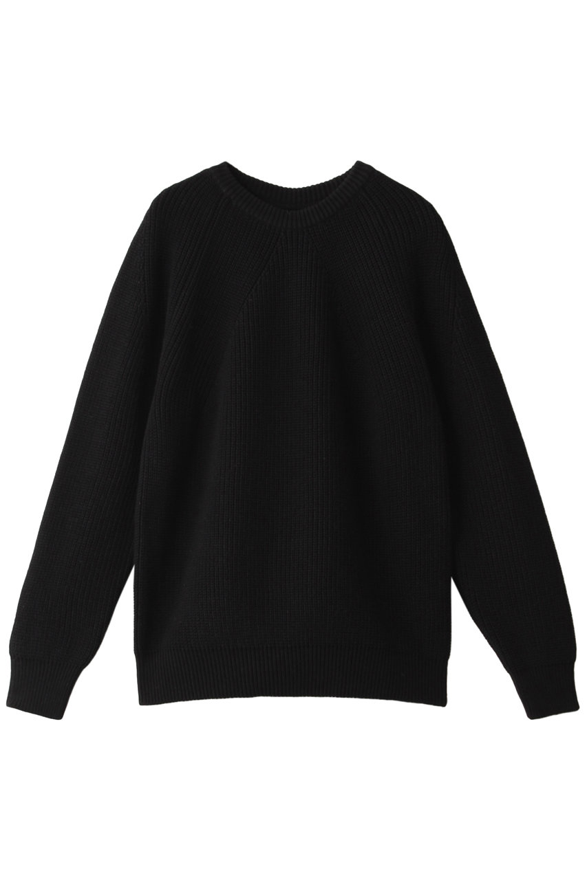 SALE 【30%OFF】 BATONER バトナー メンズ(MENS)シグニチャー クルーネックニットプルオーバー ブラック